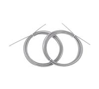 T TOOYFUL 2 Pièces Câbles de Remplacement pour Corde à Sauter pour Sport, Fitness - 3m, Argent, 300cm