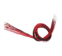 T TOOYFUL 20 pièces LED Précâblé DC, 3V LED Lumière Blanche Rouge Bleu Verte, Lampe à Ampoule pour Modèle Manuel de Jouets Bricolage - Rouge
