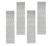 T TOOYFUL 4 Pièces Surf Front Traction Pad, Antidérapant with Diamond Tail Pad pour, Le Skimboard, Le Paddle - Choix de Couleur - Gris, 31 x 8 x 0,5 cm