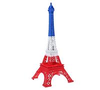 T TOOYFUL Couleur Paris Tour Statue Figurine, Bleu Blanc Rouge 25cm