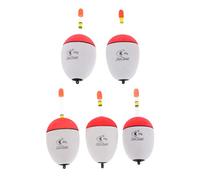 T TOOYFUL Flotteur EVA de de Bouée Verticale 5X Bobbers pour La de, Blanc + Rouge, 60-100g