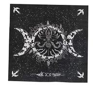 T TOOYFUL Nappe de Carte de Tarot, Nappe D'autel de Divination, Phases de Lune Triple Déesse, Tapis de Carte de Jeu de Société,Nappe Tarot