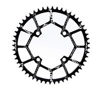T TOOYFUL Plateau 104 BCD 40/42/44/46/48/50/52 T Anneau de Chaîne Simple Large Étroit avec pour Vélos de Route, VTT, Vélo BMX VTT - Noir 52T