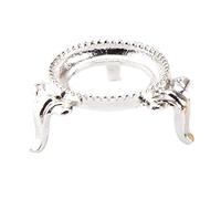 T TOOYFUL Plateau d'œufss Base Piédestal, Boule de Cristal Support à Base D'affichage-Oie œufs Stand, œufs de Pierre Sphère Titulaire, Sculpture, Argent