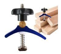 T Track Clamp - Woodworking Hold Down for Router Table Jigs | Aluminum Alloy with Adjustable Knob, Sliding Stop Fastener, Bench Guide Grip Tool, Carpentry Fixture Securing Accessory