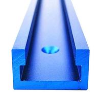 T Track Rail 1220mm Bleu, Piste D'onglet de T-Rainure en Alliage D'aluminium, T Track Slot Mitre Track Jig pour Scie à Table à Bois, T-Routeur Table, Outil de Travail du Bois