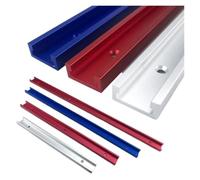 T-Track T-Slot Miter Track Travail du bois sur rail en alliage d'aluminium | 30 rails de type T 30-60 cm, fente de goulotte de guidage de jauge à onglets(40mm silver)