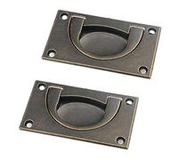 T Tulead Lot de 2 poignées de porte coulissante en alliage de zinc avec vis