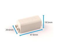 T-type High power Splitter Quick Wire connector 100A/1000V 2.5-10mm2 60A/400V 1-6mm2 wire shunt connector Junction Box NWPNLXEA(ZK-1310,One Size)