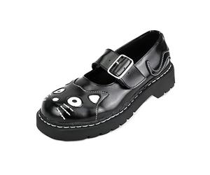 T.U.K. Anarchic Mary Jane Kitty - Chaussures pour Femmes - Couleur Noir - Taille EU37