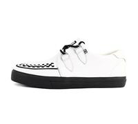 T.U.K. Creeper Sneakers pour Homme & Femme - Chaussures à Lacets en Cuir et Daim avec Semelle à Mémoire de Forme - Style Punk, Gothique, Rockabilly et Alternatif