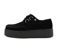 T.U.K. Leather Viva High Creeper - Chaussures pour Hommes et Femmes - Couleur Daim Noir - Taille EU45