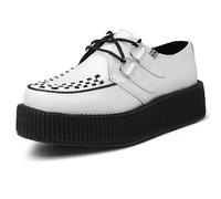 T.U.K. Leather Viva High Creeper - Chaussures pour Hommes et Femmes - Couleur Cuir Blanc - Taille EU39