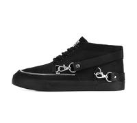 T.U.K. Mid Top Creeper Sneaker - Chaussures pour Hommes et Femmes - Chaussures à Lacets en Cuir et Daim de Style Puck, Goth et Rocker