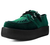 T.U.K. Vegan Viva High Creeper - Chaussures pour Hommes et Femmes - Couleur Velours émeraude - Taille EU37