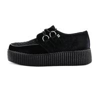 T.U.K. Vegan Viva High Creeper - Chaussures pour Hommes et Femmes - Couleur Velours Noir - Taille EU37