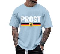 T V T-shirt pour homme pour les loisirs en plein air, coupe ample avec imprimé fête de la bière, parfait pour l'été, lavable en machine, peut être combiné avec un short de soirée pyjama, débardeur de