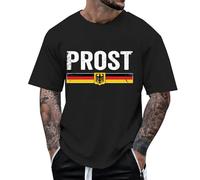 T V T-shirt pour homme pour les loisirs en plein air, coupe ample avec imprimé fête de la bière, parfait pour l'été, lavable en machine, peut être combiné avec un short de soirée pyjama, débardeur de
