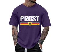 T V T-shirts pour hommes pour les loisirs en plein air, coupe ample avec imprimé fête de la bière, parfait pour l'été, lavable en machine, peut être combiné avec un short de soirée pyjama, débardeur
