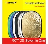 T & YFOTOP-Réflecteur de studio photo portable pliable,lumière narmulti-disques,accessoires de photographie,90x120cm,5 en 1 - Type 90x120cm 7 in 1
