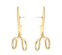 T-ztoss Boucles d'oreilles gothiques en forme de ciseaux pour homme et femme - Boucles d'oreilles vintage punk pour Halloween, Métal