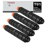 T01 Lot de 4 cartouches de toner multicolores compatibles avec Canon 8066B001 8067B001 8068B001 8069B001