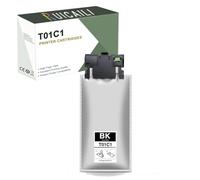 T01C1 T01C2 T01C3 T01C4 Cartouche de Sac d'encre Compatible pour Epson Workforce Pro WF-C529R WF-C579R WF-C579RDWF (Nior)