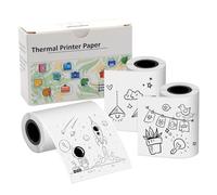 T02/M02X/M02L/M02S Pour Mini Imprimante Papier Thermique, Blanc, Utilisé Pour L'impression De Photos, Notes D'étude, Journaux (50 mm X 3,5 M 3 Rouleaux)