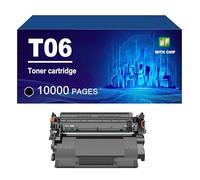T06 Cartouche De Toner (avec Puce) Compatible pour Canon ImageRUNNER 1643 1643iF, 10000 Pages,T06-1 Pack