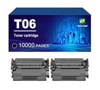 T06 Cartouche De Toner (avec Puce) Compatible pour Canon ImageRUNNER 1643 1643iF, 10000 Pages,T06-2 Pack