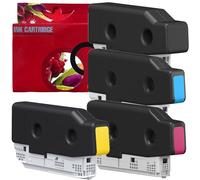 T08Q1 T08Q2 T08Q3 T08Q4 Lot de 4 cartouches d'encre pigmentée multicolore compatible avec Epson C13T08Q140 C13T08Q240 C13T08Q340 C13T08Q440