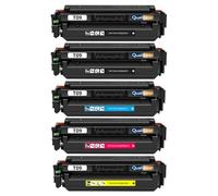 T09 3017C006 3018C006 3019C006 3020C006 Pack 5 Toners compatibles pour Canon X C1127i Noirs et Couleurs avec Puce