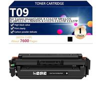 T09 Cartouches de Toner Compatibles avec Puce pour Canon imageCLASS X C1127iF MF1127C X LBP1127C i-SENSYS X C1127i C1127iF C1127P Imprimante, 7600 Pages,Black-1 Pack