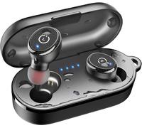T10 Écouteurs Bluetooth Sans Fil, Ecouteurs Sans Fil Sport 45H D'Autonomie Basses Profondes, Ipx8 Casque Bluetooth Sans Fil Ajustement Parfait Noir[X881]