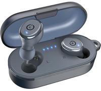 T10 Mini Ecouteurs Bluetooth sans Fil, Écouteurs Bluetooth 5.3 Stéréo avec 55H D'autonomie, EQ Personnalisé par Application, Design Ergonomique IPX8 - Noir