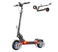 T10 Trottinette Electrique Adulte Moteur 2*(1000W) Batterie 60V 18Ah Trotinette Electrique Autonomie 70-85 KM, Amortisseur Hydraulique,Frein Hydraulique