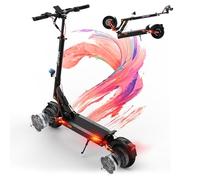 T10 Trottinette Electrique Adulte Moteur 2*(1000W) Batterie 60V 18Ah Trotinette Electrique Autonomie 70-85 KM, Amortisseur Hydraulique,Frein Hydraulique