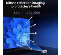 T100 Home Projector Mini Portable Multifunctional WIFI Same Screen Version HD Projector with EU Plug