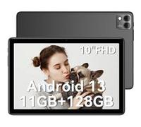 T10S DOOGEE :10.1 tablette ,6Go+128Go ,Android 13 ,6600mAh batterie ,8M+5M caméra, 2G/3G/4G tablette PC ,WIFI ,FM, GPS-Gris Gris G