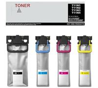 T11N1 T11N2 T11N3 T11N4 Lot de 4 toners multicolores compatibles avec Epson C13T11N140 C13T11N240 C13T11N340 C13T11N440