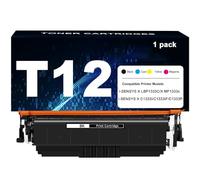 T12 Cartouche de Toner avec Puce, Haute Capacité imprimantes pour Canon imageCLASS X LBP1333C MF1333C i-SENSYS X C1333i C1333P C1333iF