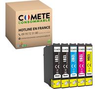 T1285 - Cartouches Encre Compatible avec EPSON T1285 Renard T1281 T1282 T1283 T1284 pour EPSON Stylus T22 Office BX305F BX305FW SX125 SX130 SX230 (2 Noir + 1 Cyan + 1 Magenta + 1 Jaune)