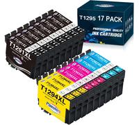 T1295 Multipack Apple Ink Cartridge for Epson T1291 T1292 T1293 T1294 Compatible with Epson Stylus SX525WD SX535WD SX425W SX230W SX235W Stylus Office BX635FWD BX305FW Workforce WF-3520