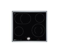 Neff T16BT76N0 - Vitrocéramique - 4 plaques de cuisson - Niche - largeur : 56 cm - profondeur : 49 cm - noir - avec garnitures en acier inoxydable - noir
