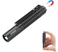 T1a Mini Pocket Edc Flashlight With Clip 1300 Lumens Compact Aa Rechargeable Led Small Flashlight With Magnet For Camping Hiking Outdoor Emergency