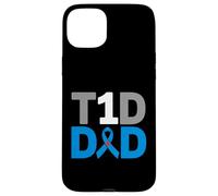 T1D Dad Diabetes Sensibilisation Survivor Combat Survivor Coque pour iPhone 15 Plus
