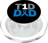 T1D Dad Diabetes Sensibilisation Survivor Combat Survivor PopSockets PopGrip pour MagSafe