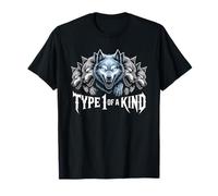 T1D Type 1 of A Kind Diabetes Sensibilisation Loups Matching T-Shirt