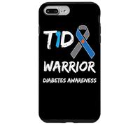 T1D Warrior Type 1 Diabetes Awareness Blue Ribbon Coque pour iPhone 7 Plus/8 Plus