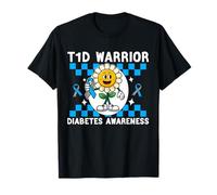 T1D Warrior Type 1 Sensibilisation au diabète Enfants diabétiques T-Shirt